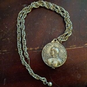 Antique-Inspired Coin Pendant Necklace